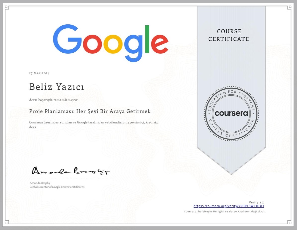 PM3 Certificate